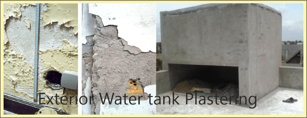 Exterior Water tank Plastering and Waterproofing