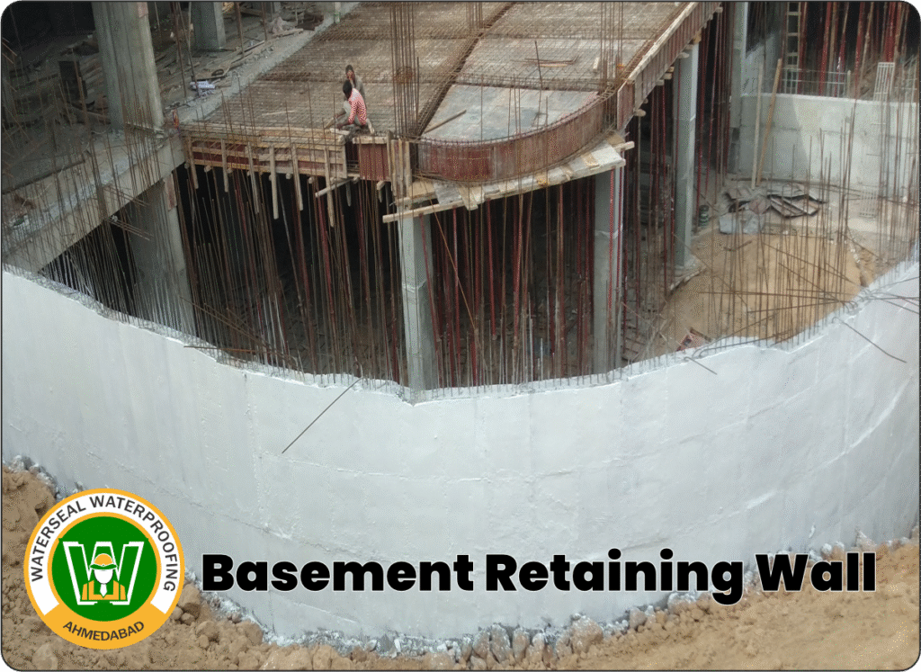 Basement Retaining Wall Waterproofing