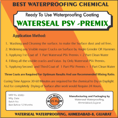Waterseal PSv Premix Method