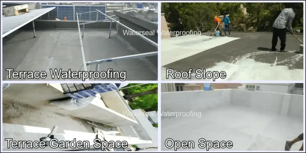 New Construction Waterproofing https://waterseal.in New Terrace, Roof , Perafits, Balcony, and Terrace Garden Waterproofing